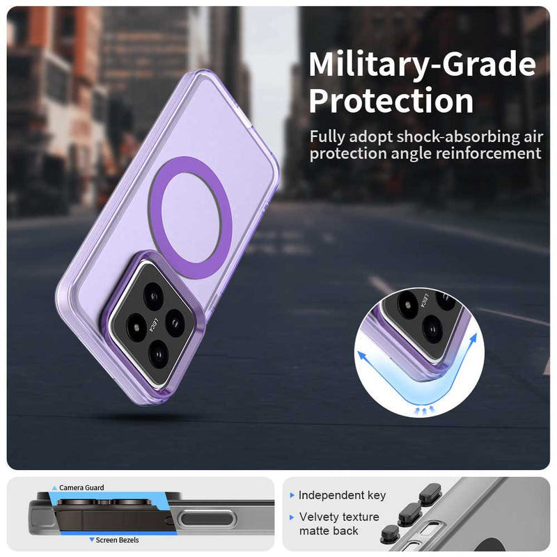 Phone Case for Xiaomi 14, Compatible with Magsafe,Shockproof Magnetic Case Cover