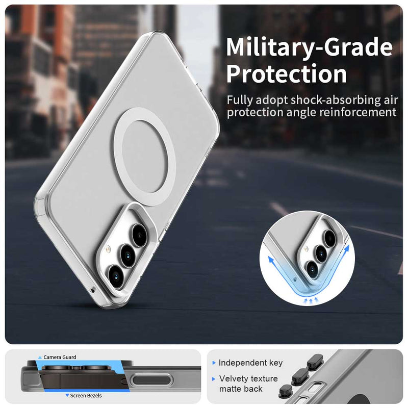 Phone Case for Samsung Galaxy A55 5G, Compatible with Magsafe,Shockproof Magnetic Case Cover