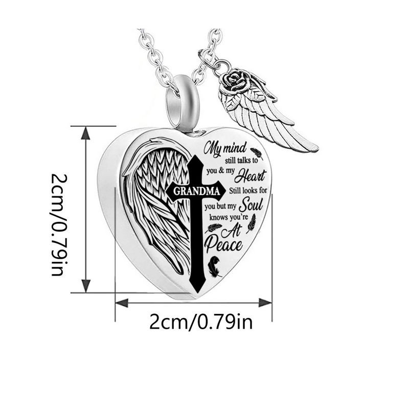 Necklace For Ashes -Grandma No Longer By My Side Forever In My Heart