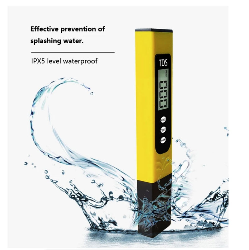 TDS Meter Big Digital Water Quality Tester TDS Temperature Meter