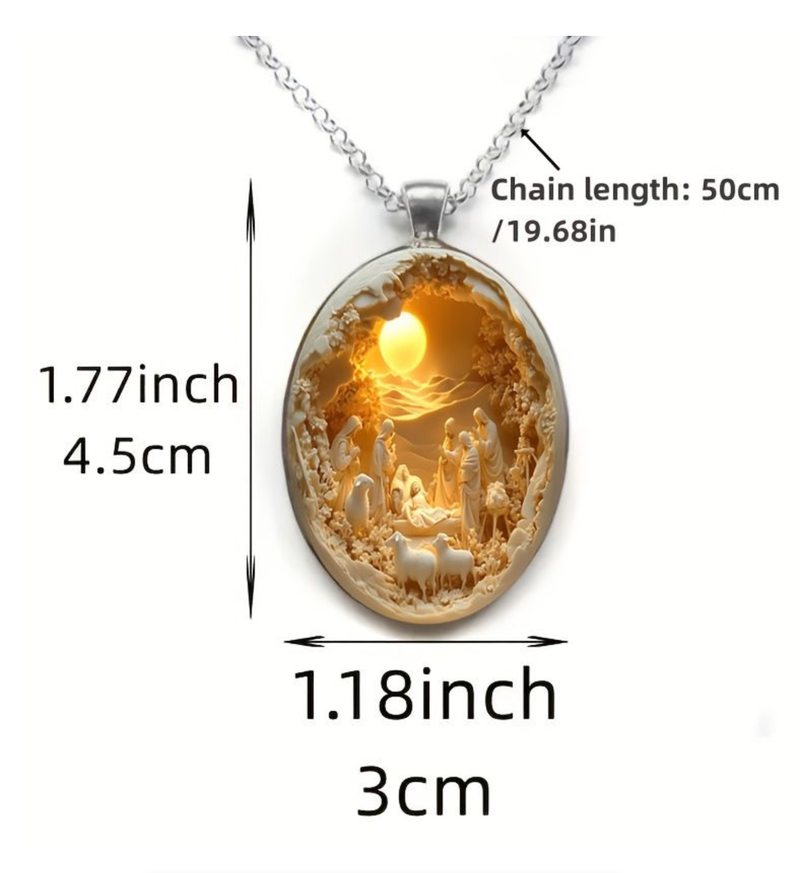Glass Ball Pendant Necklace Charm Trendy Pendant Transparent Adjustable