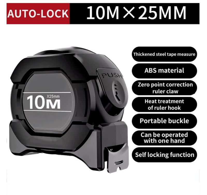 IPSTYLE Metric Measuring Tape Self Locking Fluorescent Steel Tape Measure