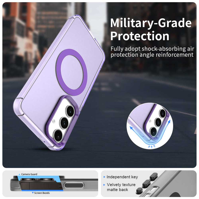 Phone Case for Samsung Galaxy S23 FE, Compatible with Magsafe, Shockproof Magnetic Case Cover