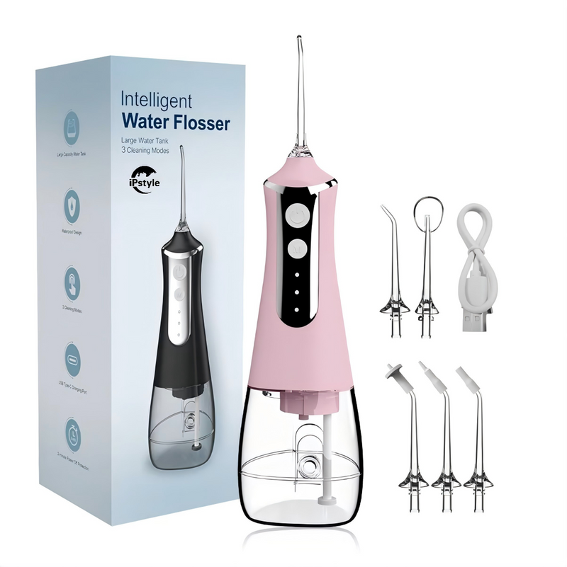 Oral Irrigator Portable Dental Water Flosser USB Rechargeable