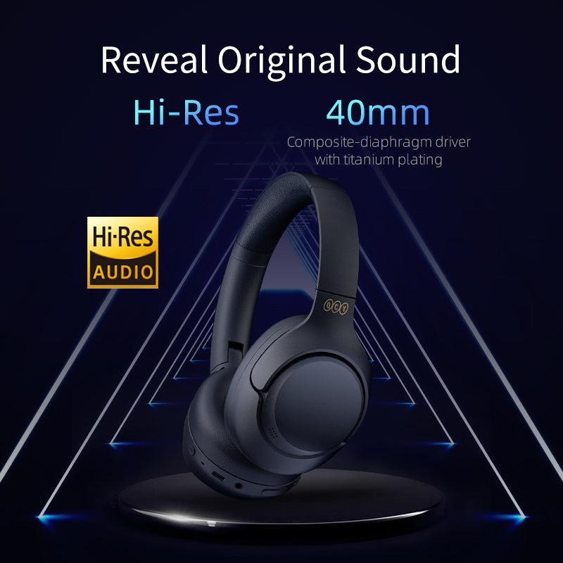 QCY H3 Wireless Over-Ear Bluetooth Headphones