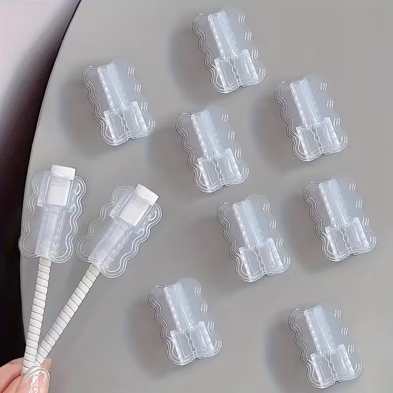 12Piece Wave TPU Cable Protectors for Phone Charging Cables