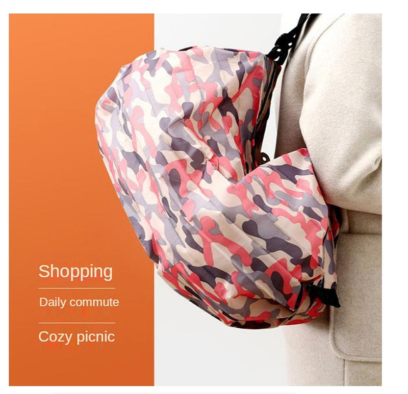Foldable Shopping Bags Storage Bag Portable Travel Camouflage Handbags