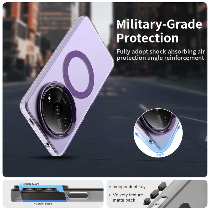 Phone Case for Xiaomi Redmi A3x 4G, Compatible with Magsafe,Shockproof Magnetic Case Cover