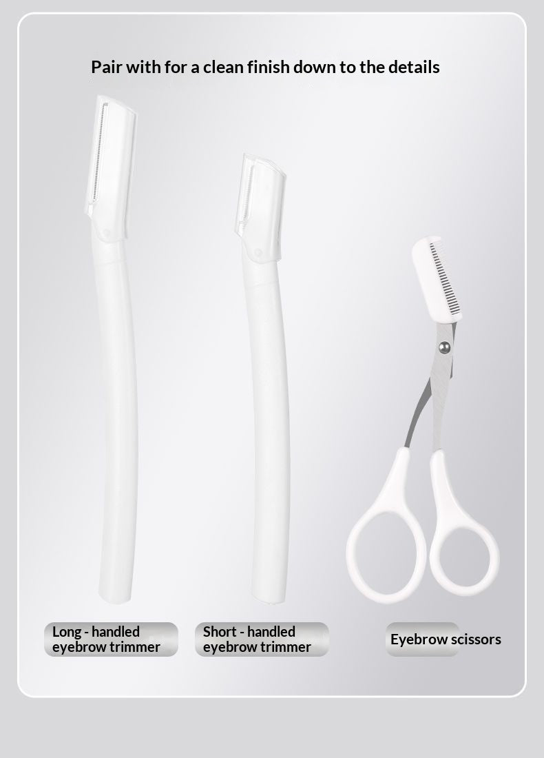 Safe Precision Eyebrow Shaping Kit, Micro‑Safety Brow Razors & Eyebrow Scissors Set