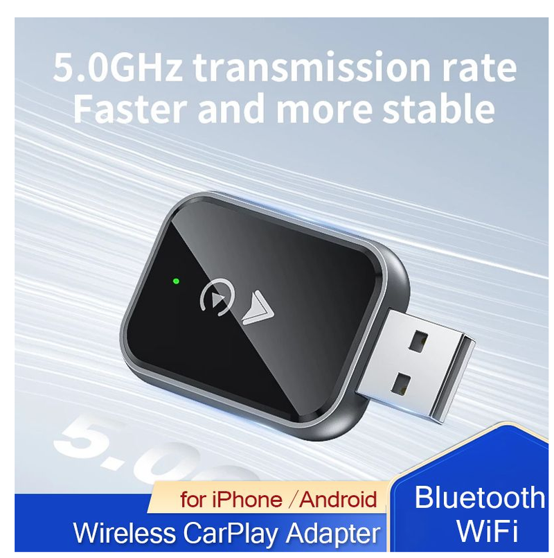 Wireless CarPlay Adapter 2in1 Wired to Wireless CarPlay Adapter