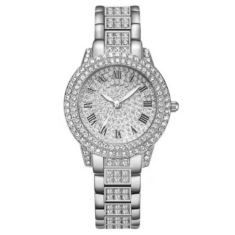 Woman Watch Fashion Full Diamond Steel Band Analog Quartz Watches - IPSTYLE