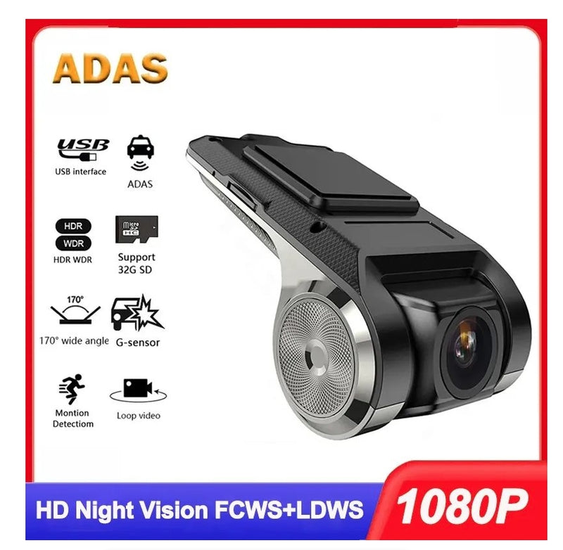 IPSTYLE Car Dash Cam USB HD 1080P Wide Angle Car Camera Recorder