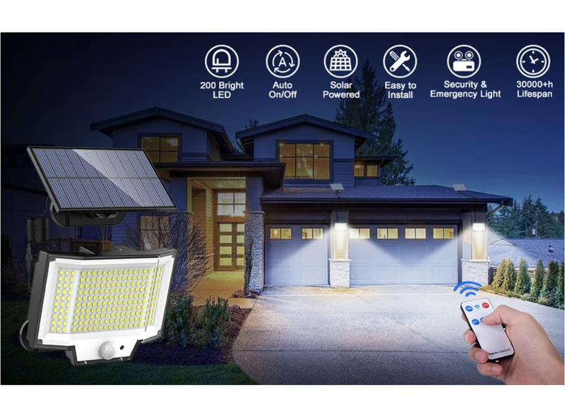 Outdoor Solar Lights Motion Sensor Solar Powered Flood Lights Wall Lights