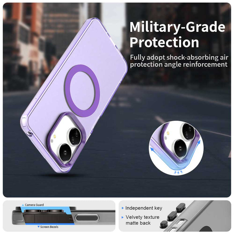 Phone Case for Xiaomi Redmi 13C 4G, Compatible with Magsafe,Shockproof Magnetic Case Cover