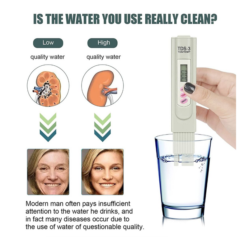TDS Meter Water Quality Tester PPM Digital Water Quality Tester Pen