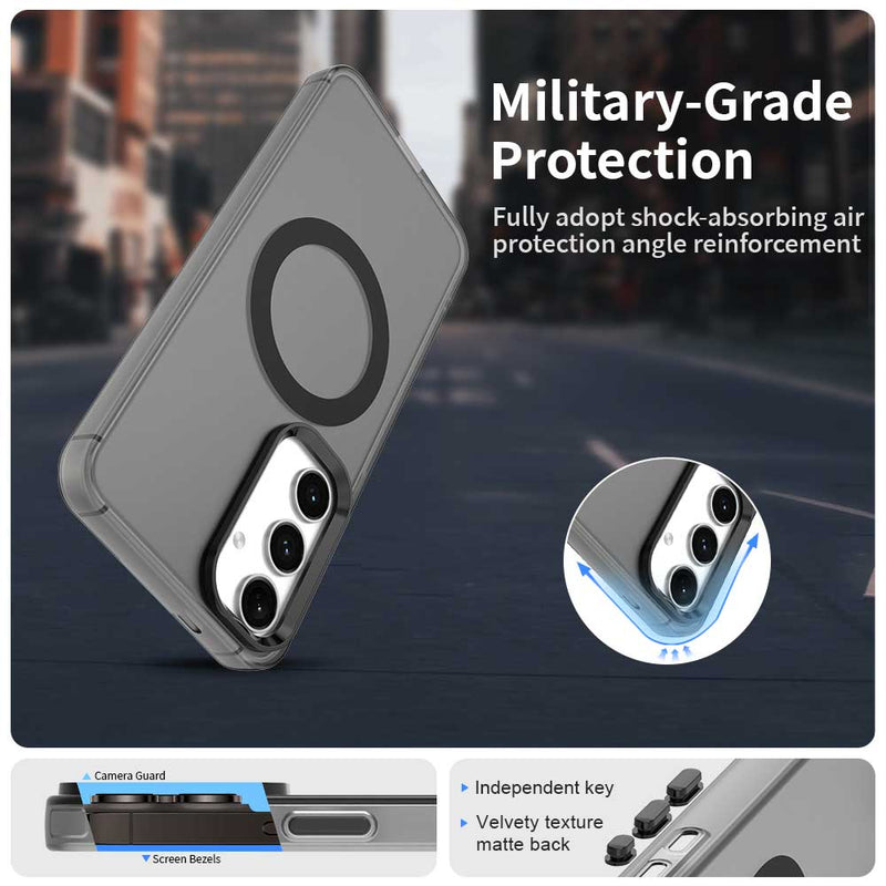 Phone Case for Samsung Galaxy S25, Compatible with Magsafe,Shockproof Magnetic Case Cover