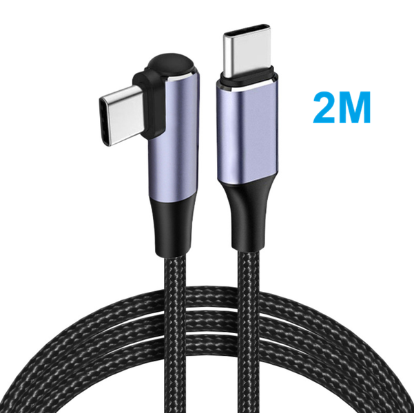 90 Degree Elbow Type-C Cables 20V 3A 60W PD Fast Charging Cable