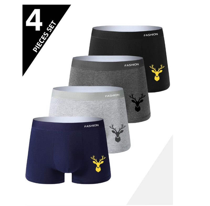 IPSTYLE Men Underwear Soft Sports BreathableTrendy Tashion Pop Print Boxer