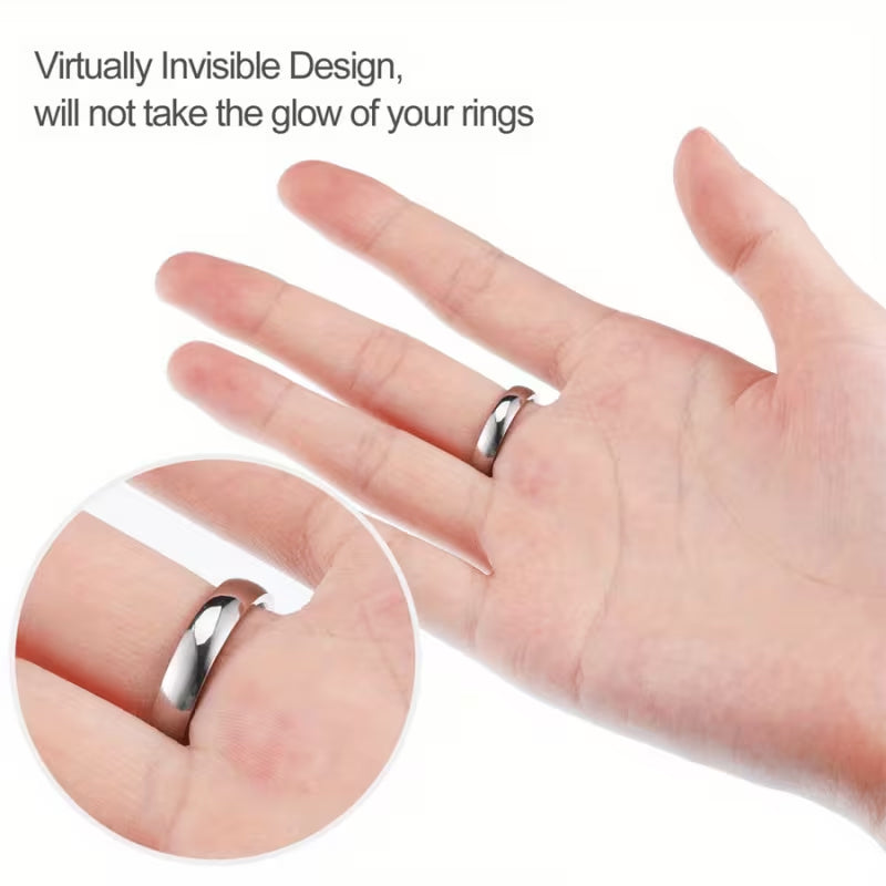 10 Sheets Ring Size Adjuster, Invisible Ring Reducer for Loose Rings (Wider Styles Included)