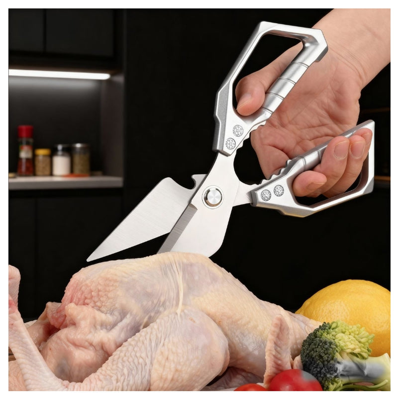 Kitchen Scissors Chicken Bone Scissors Fish Scale Scraper Bottle Opener