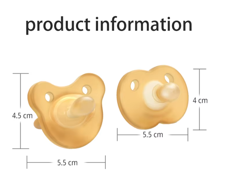 2 x Newborn Soothie Pacifier Comfortable Pacifier Baby Playing Mouth