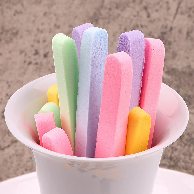 100Pcs Compressed Facial Sponges | Mixed Color Cleansing & Makeup Remover Pads