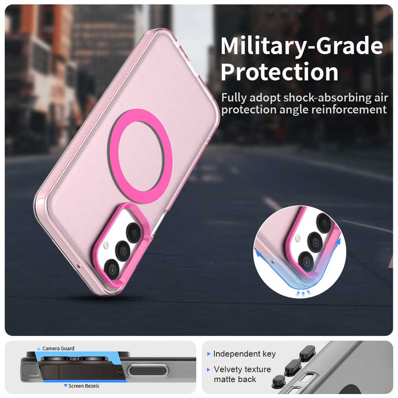 Phone Case for Samsung Galaxy M55 5G, Compatible with Magsafe,Shockproof Magnetic Case Cover
