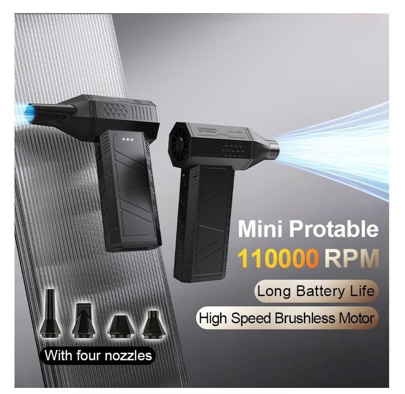 IPSTYLE Mini Handheld Turbo Jet Fan Electric 110000RPM Air Blower Duster