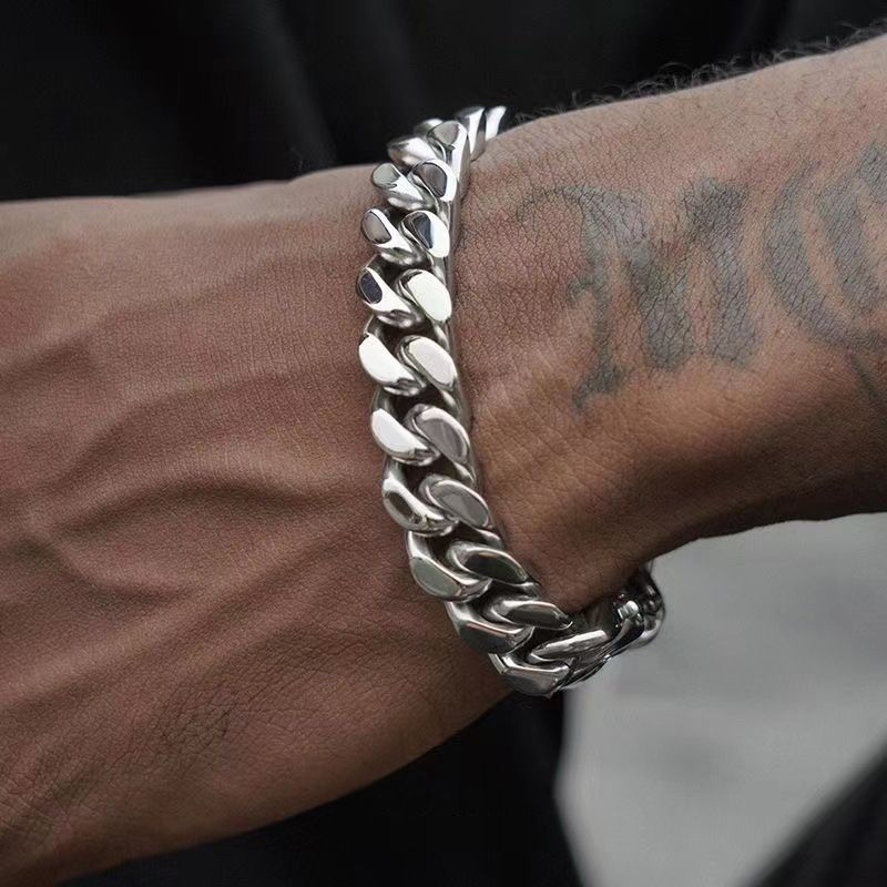 Men's Stainless Steel Bracelet Cuban Chain