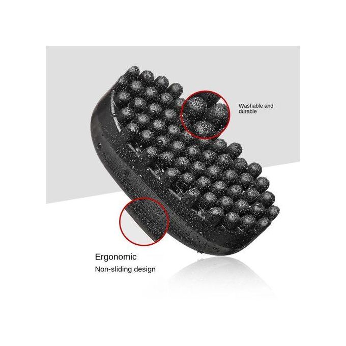 Portable Washable Durable Curly Hair Twist Comb Rubber Roll Hair Brush