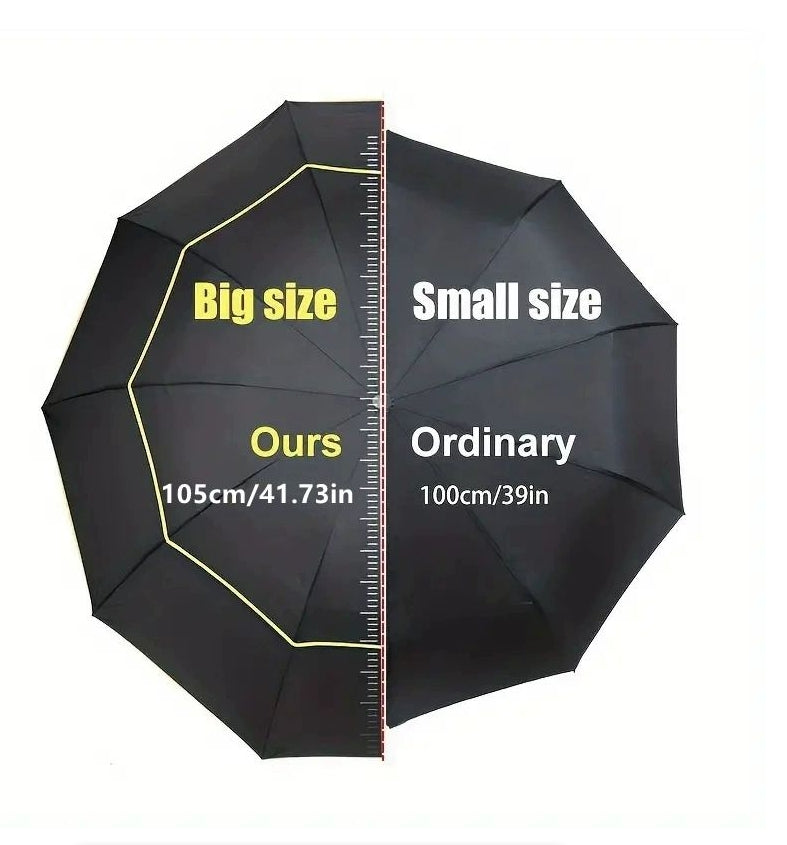 Super Big Top Quality Umbrella Double Strong Rain Woman Windproof Paragua