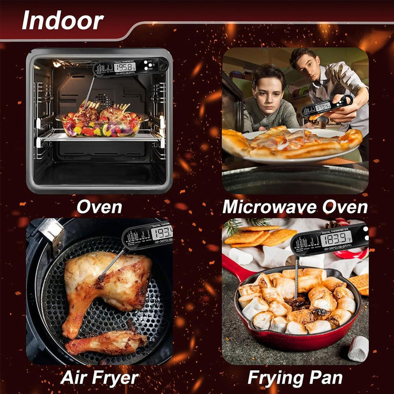 Meat Thermometer Digital Instant Read Thermometer Folding for Cooking Food