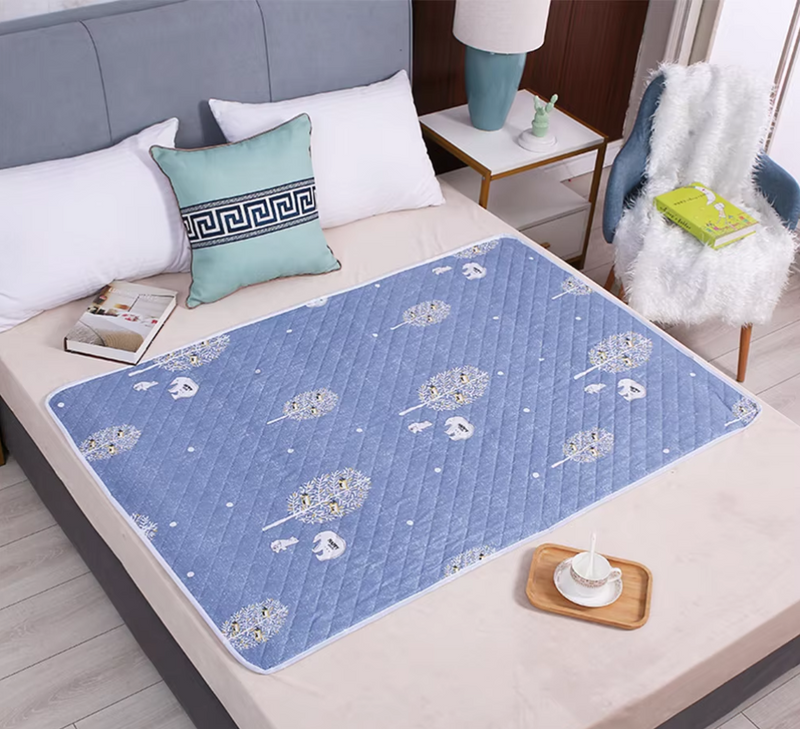 Cute Waterproof Washable Mattress Urine Mat for Baby Toddlers Cartoon Bed Protector