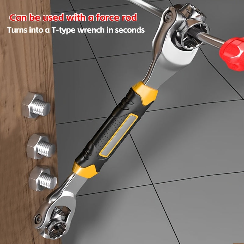 52-in-1 Socket Wrench Set – 360° Rotating Head for Auto & Home Repair