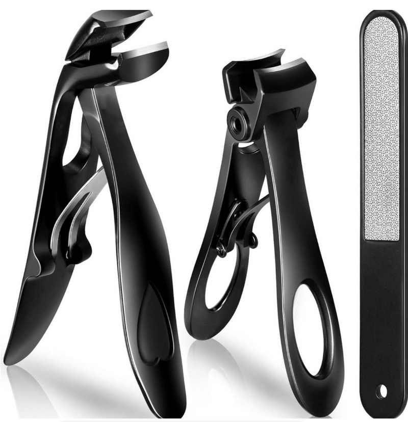 5 Piece Thick Nail Toe Nail Clippers Wide Mouth Opening Nail Clipper Set