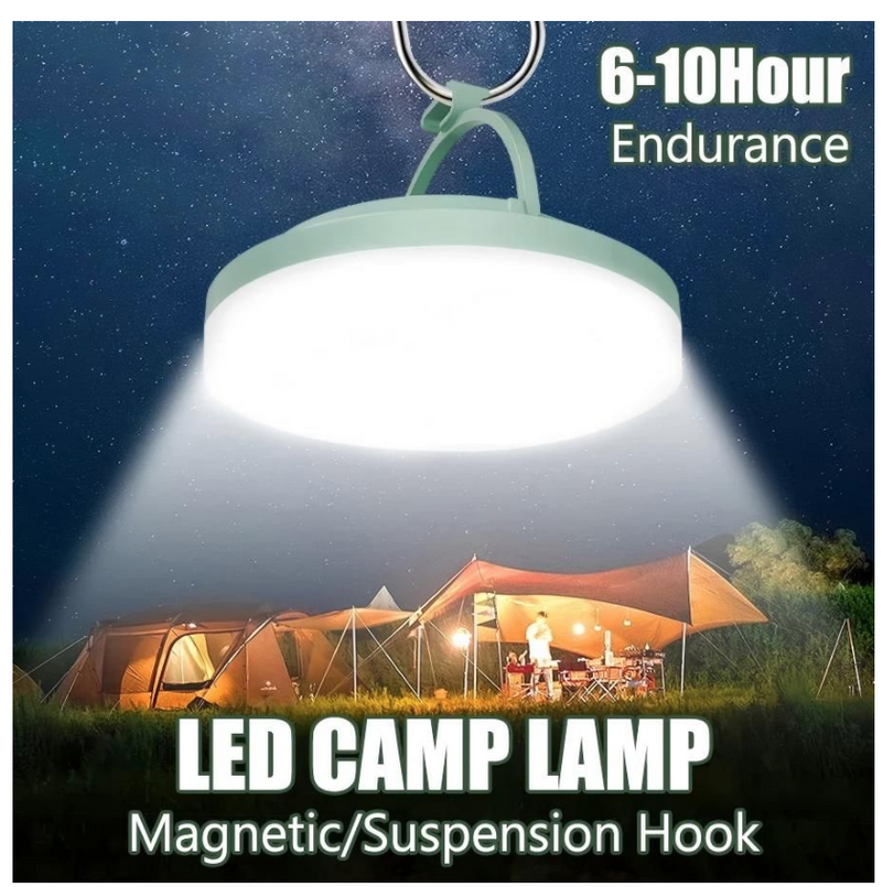 LED Camping Light Magnet&Hook Strong Light Portable Flashlights Tent Lamp