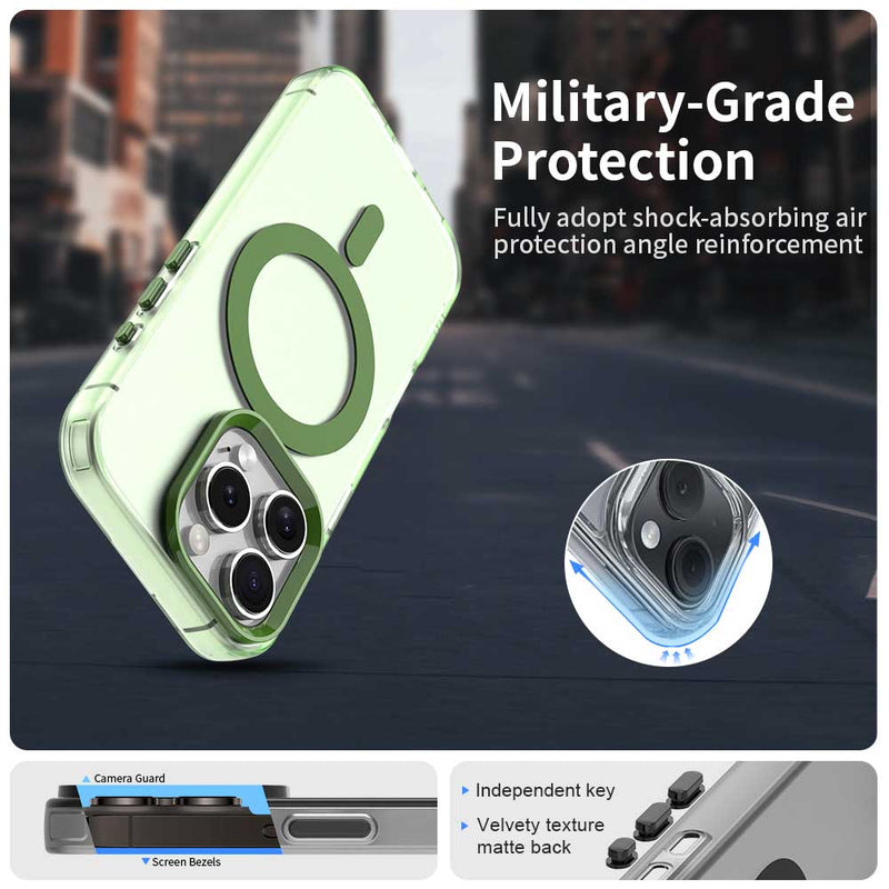 Phone Case for iPhone 16 Pro, Compatible with Magsafe,Shockproof Magnetic Case Cover