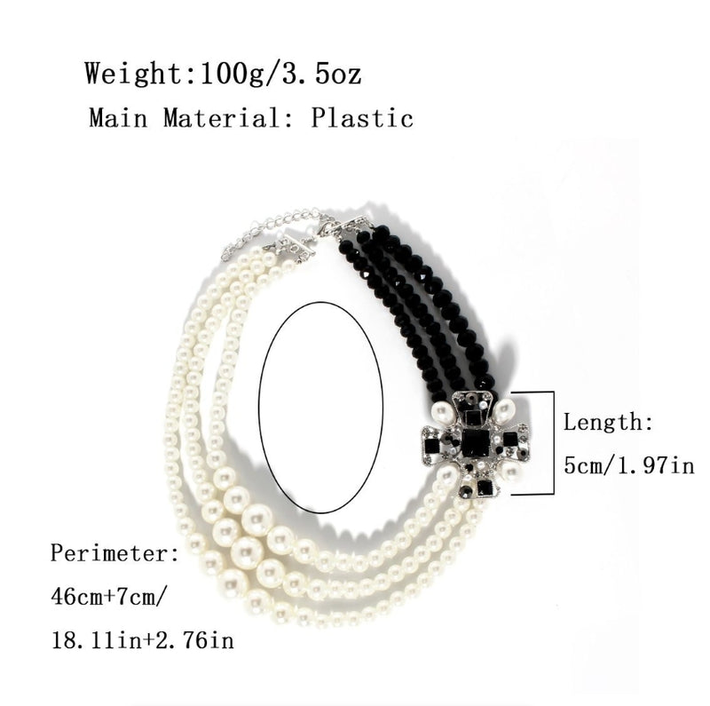 Fashion Multi-layer Pearl Necklace Elegant Temperament Light Luxury Jewelry