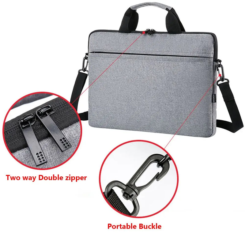 15.6 inch Laptop Handbag Sleeve Case Ultra Thin Notebook Cover Pouch Shoulder Bag