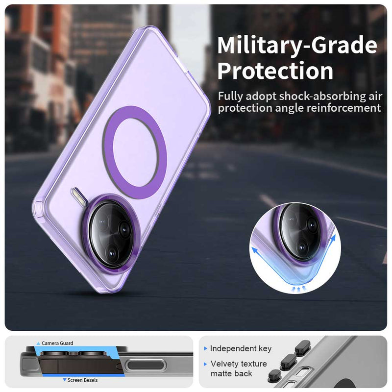 Phone Case for Xiaomi Redmi K80 Pro 5G, Compatible with Magsafe, Shockproof Magnetic Case Cover
