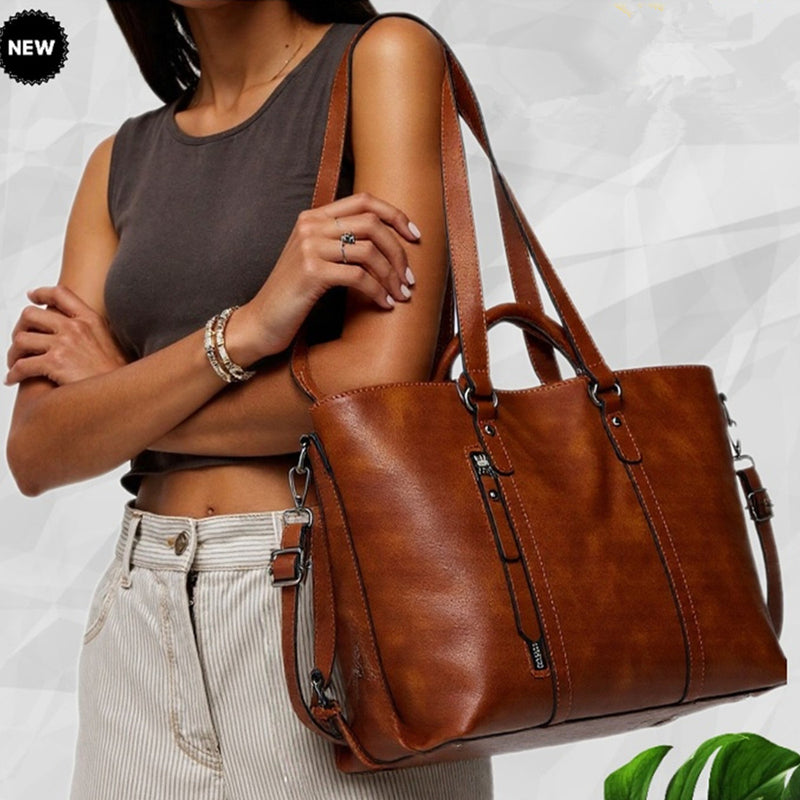 Women's Vintage Soft Leather Crossbody Handbag