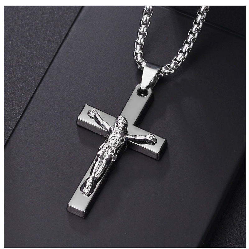 Jesus Saint Benedict Necklace Cross Necklace Pendant Vintage Jewelry