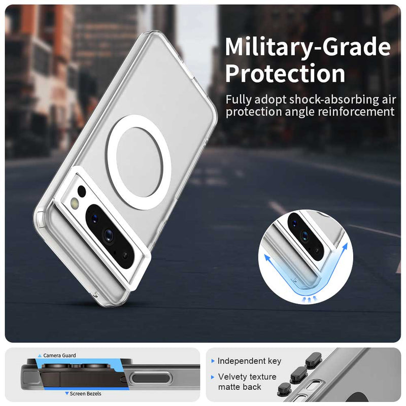 Phone Case for Google Pixel 8 Pro, Compatible with Magsafe, Shockproof Magnetic Case Cover