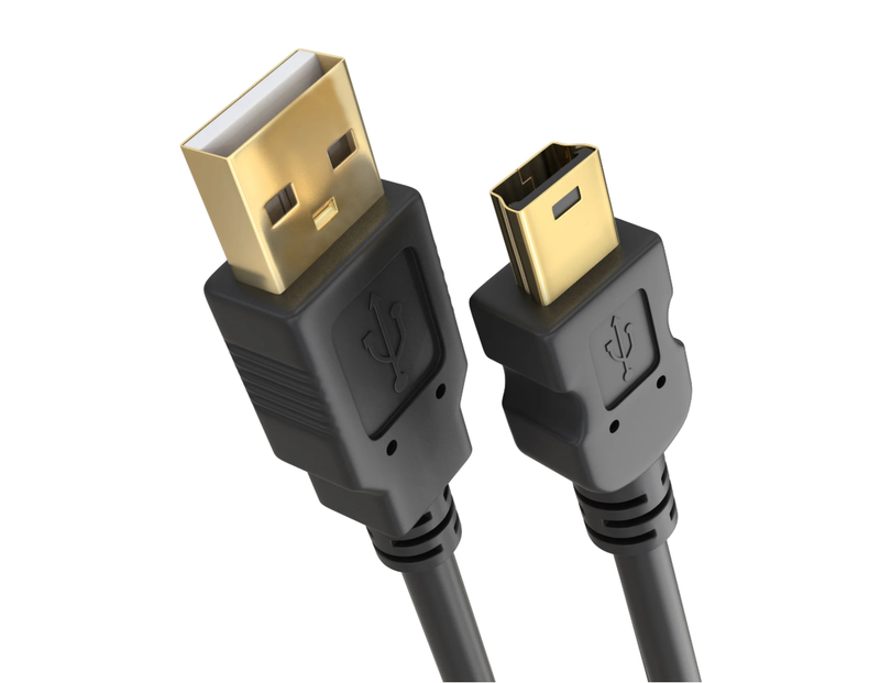 Mini USB Cable USB A to Mini B Data Transfer USB Charging Cable 5 Pin Cable -1.5M