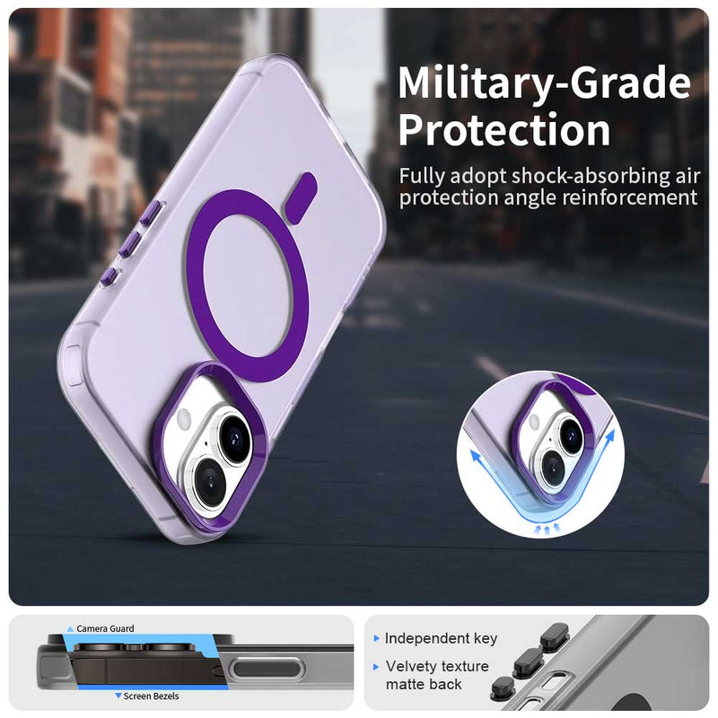 Phone Case for iPhone 16 Plus, Compatible with Magsafe,Shockproof Magnetic Case Cover
