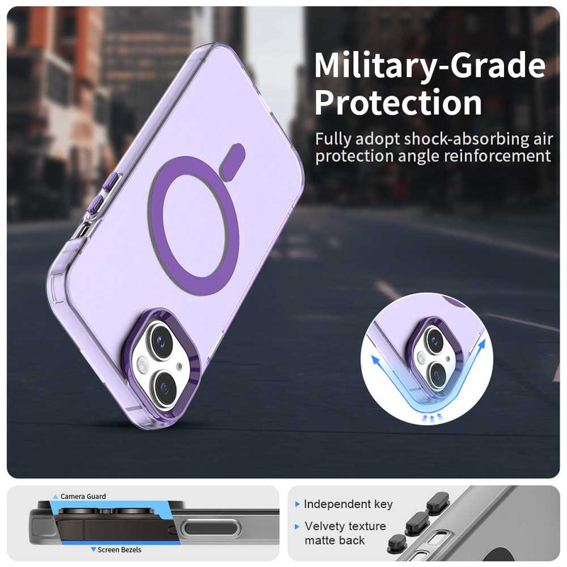 Phone Case for iPhone 15, Compatible with Magsafe,Shockproof Magnetic Case Cover
