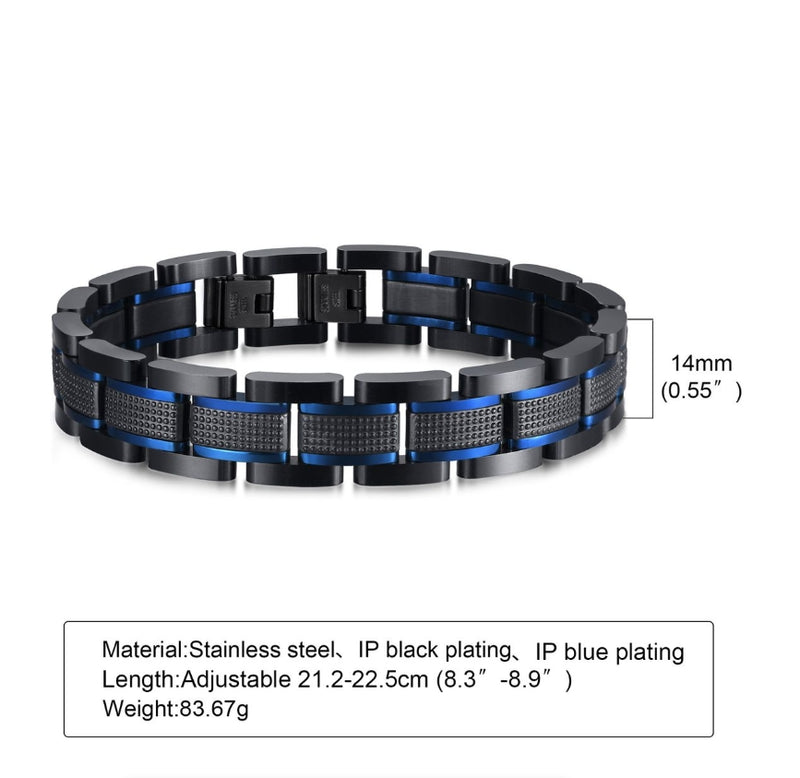 IPSTYLE Bracelets Stainless Steel Watch Band Link Wristband Best Gift