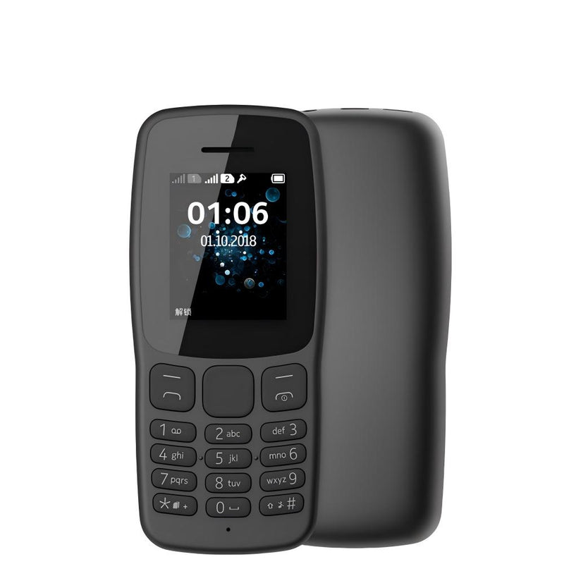 Feature Phone 1.77" Display 800mAh Battery Dual SIM Dual Standby Strong Torch MP3 MP4 FM Radio Bluetooth GPRS