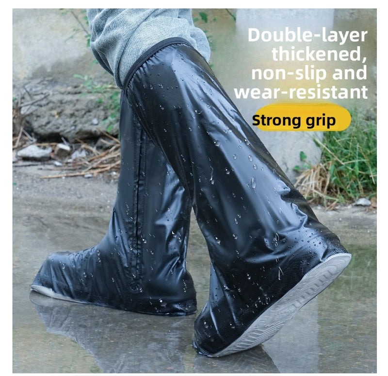 Thickened Waterproof Rain Boot Covers High Tube Anti-slip Wear-resistant