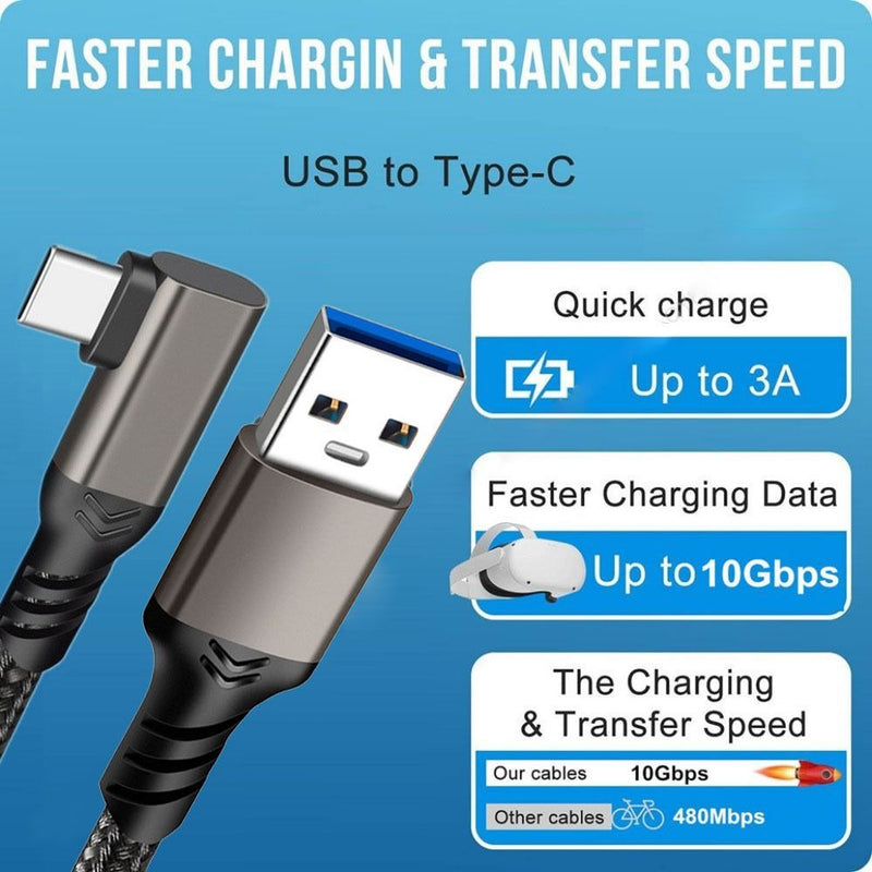 USB 3.2 Gen 1 Type A to C High Speed Data Transfer and Fast Charge Cable